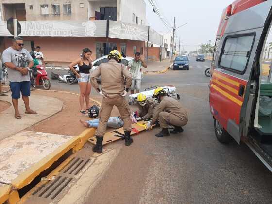 acidente carro e moto no jardim ágata N.M