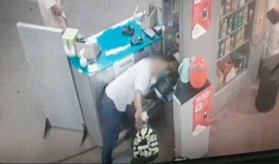 roubo em posto 
