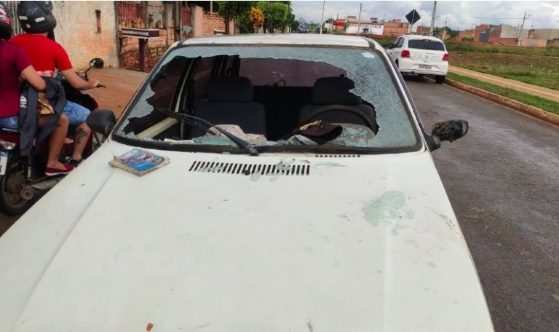raio caiu no carro sorriso
