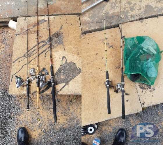 material de pesca apreendido