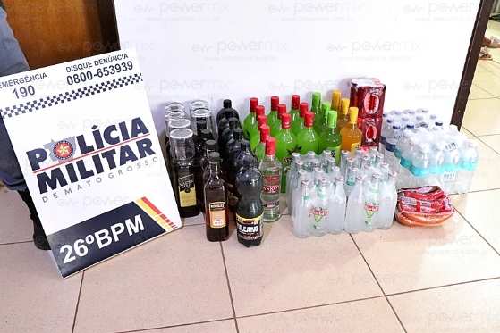 apreensão de bebidas 