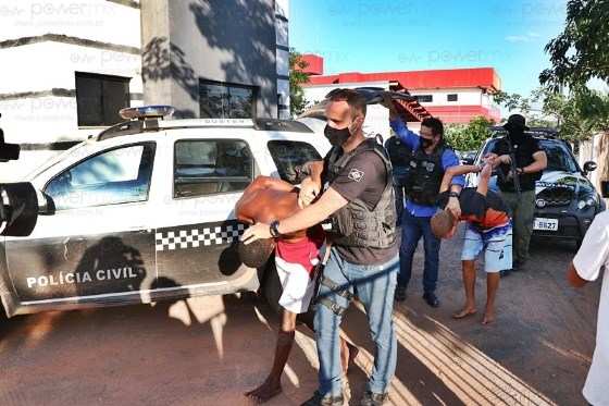 Suspeitos presos de homicídio 