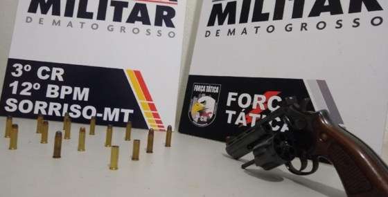 Armas apreendidas Sorriso 
