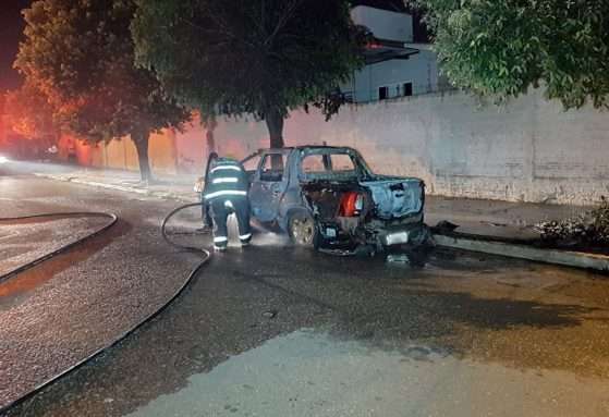 carro queimado Sorriso 