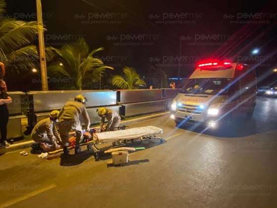 Acidente carro x moto industrial norte