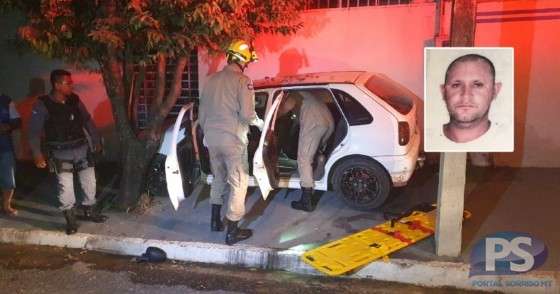 homem baleado dentro de veículo sorriso 