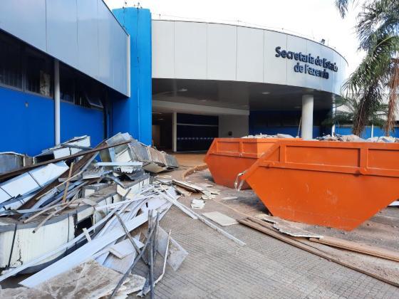 Obra reforma Sefaz Cuiabá
