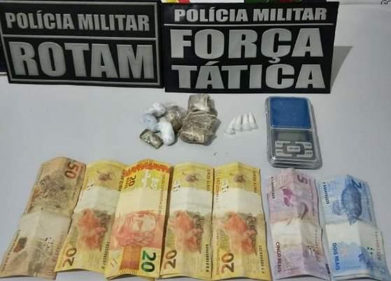 droga apreendida força e rotam