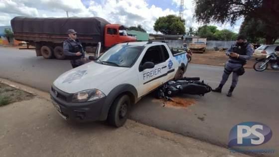 acidente moto e carro