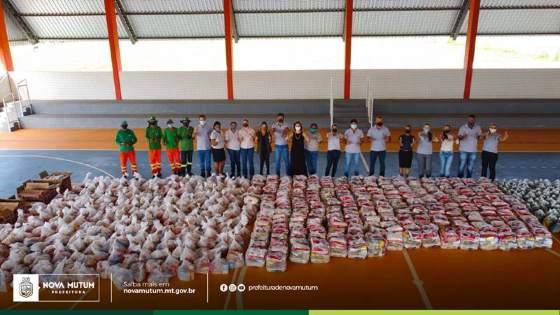 cestas básicas entregues pela prefeitura