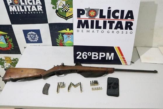 Apreensão arma de fogo trivelato