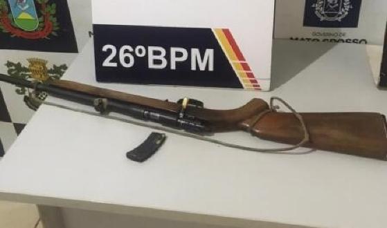 arma de fogo apreendida