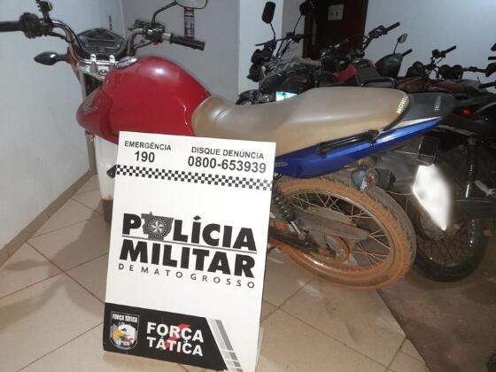 moto apreendida força Tática