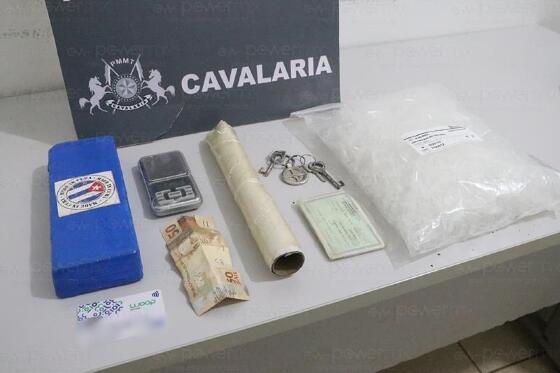 Droga apreendida Cavalaria PM