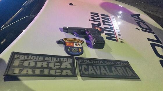 simulacro de arma de fogo apreendido