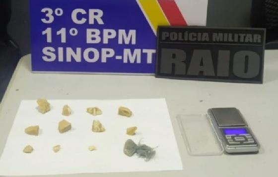 droga apreendida rodoviaria sinop