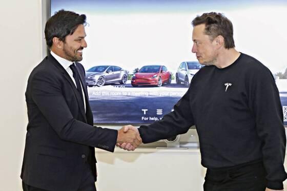 Fabio Faria e Elon Musk