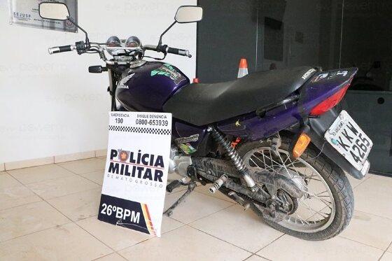 moto apreendida PM N.M