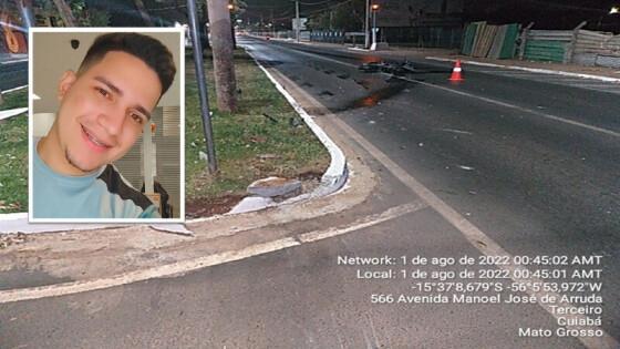 vítima de acidente