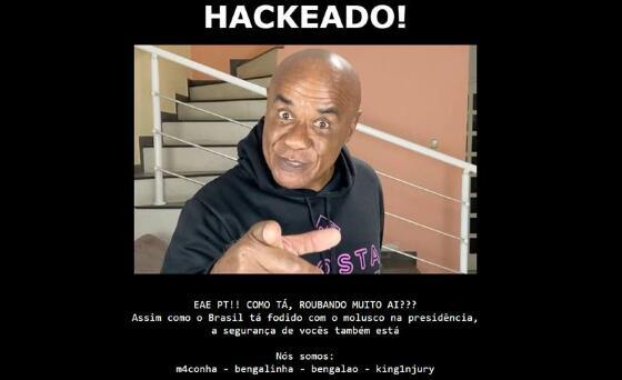 site do PT hackeado
