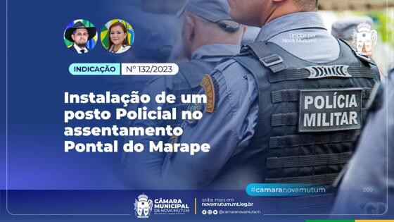 instalação de posto policial no Assentamento Pontal do Marape