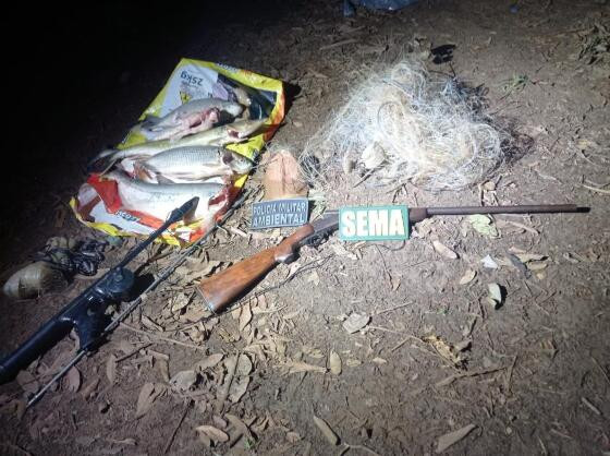material de pesca apreendido