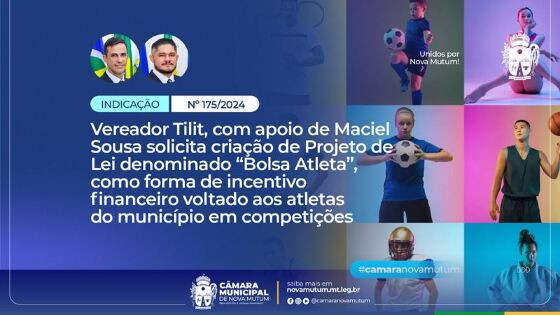 criação de “Bolsa Atleta”