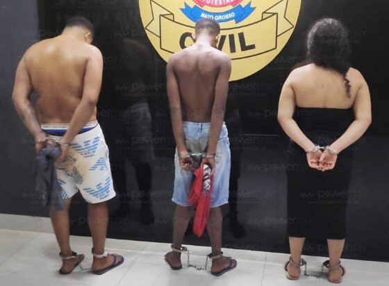 TRIO PRESO E DROGA APREENDIDA DERF NM