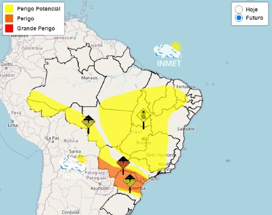 mapa da seca brasil