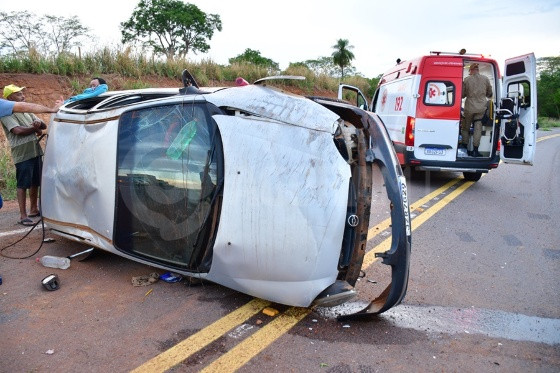 Motorista perdeu o controle da direção.