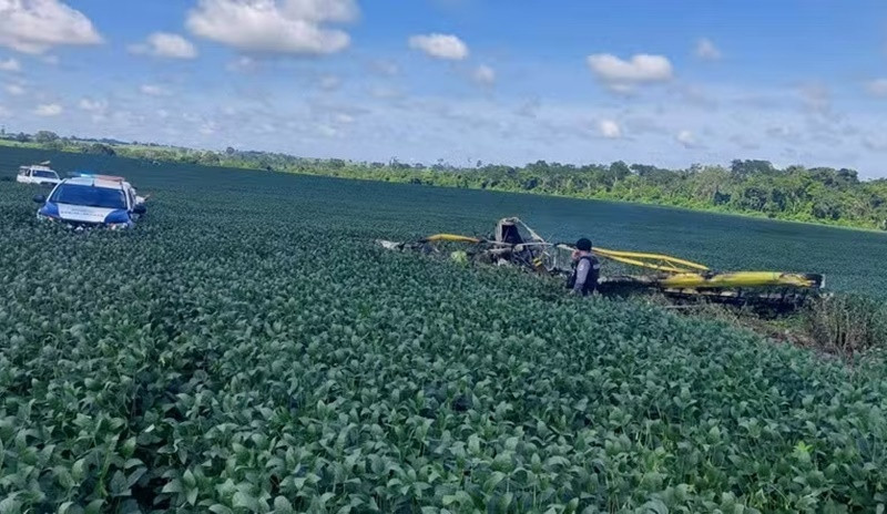 acidente aviao agricola mt