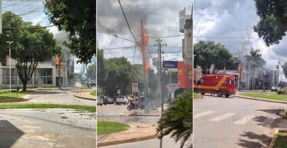 CURTO-CIRCUITO EM POSTE