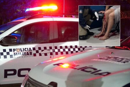 Mulher descontrolada quebra a porta da delegacia e acaba presa em Lucas do Rio Verde/MT