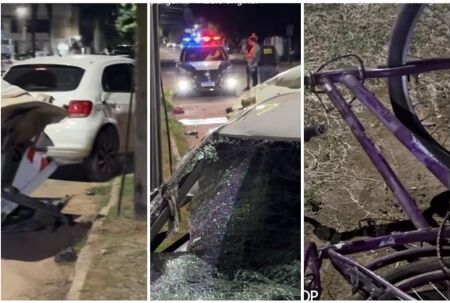 Após fazer a limpa em comércio, ladrão acaba atropelado em Sinop/MT