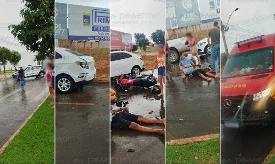 acidente carro x moto