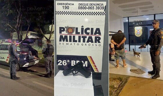 suspeito preso PM