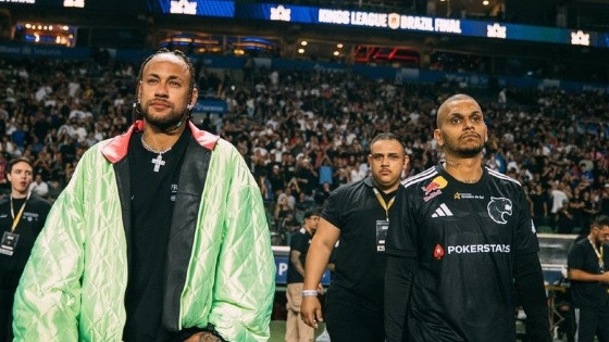 Presidente da Fúria, Neymar acompanhou o título da equipe na Kings League.