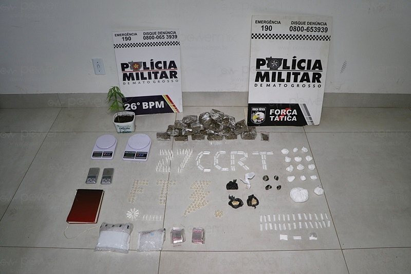 FT - apreensão de droga - 3 presos