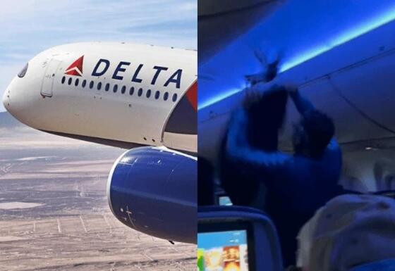 avião decolando