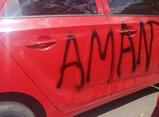 carro pichado
