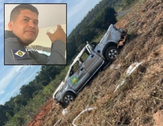 policial morto em capotamento