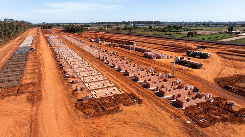 obra entregue em lucas