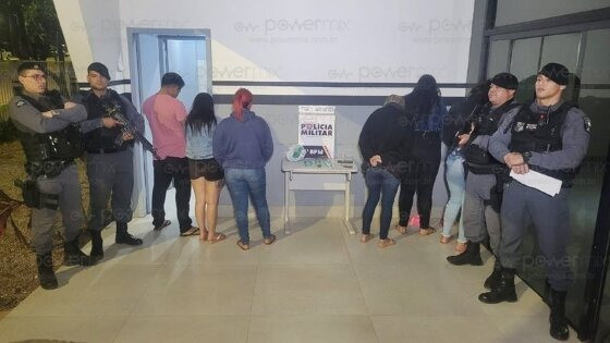 suspeitos presos Trivelato tráfico