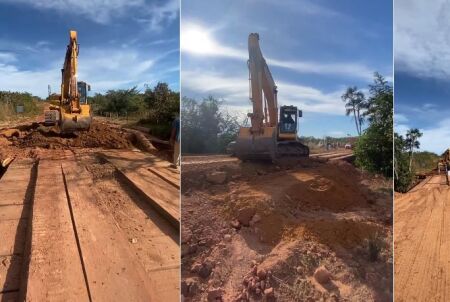 Secretaria de Obras conclui recuperação da cabeceira da ponte do Rio Chapadão em Santa Rita do Trivelato/MT