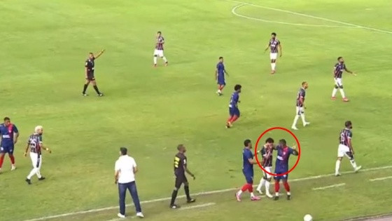Situação aconteceu em partida válida pelas semifinais do Campeonato Baiano da Série B.