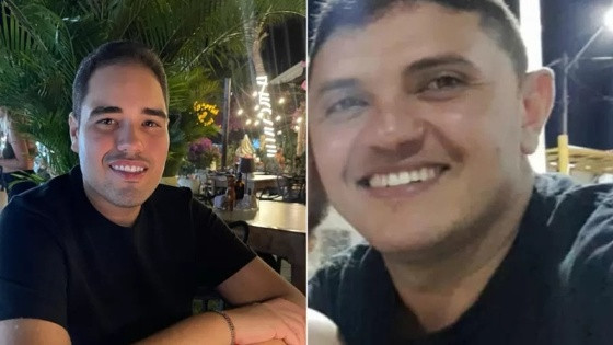 À esquerda, o prefeito de Igarapé Grande/MA e, à direita, o policial militar baleado.