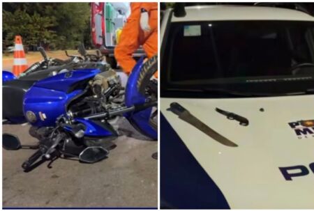 Bêbado invade preferencial; patrola motociclista e foge em Sinop/MT; Veja vídeo