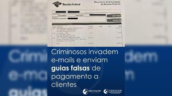 Criminosos falsificam guias de impostos