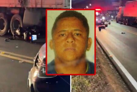 Piloto morre após acertar em cheio carreta em Sinop/MT; Veja vídeo