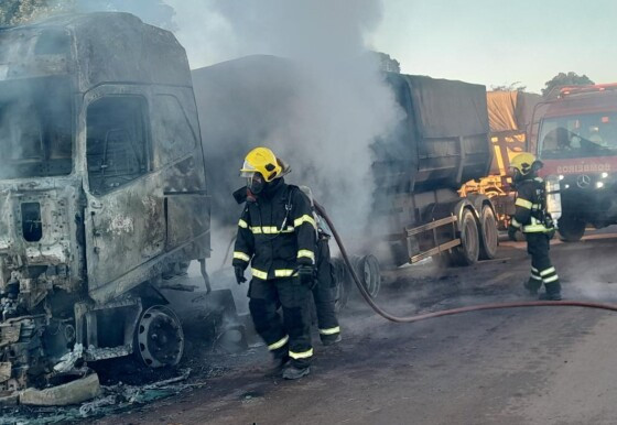 incêndio carreta sinop